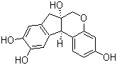 structure of CAS# 474-07-7, Brazilin;(+)-Brazilin; Brasilin; Braziletto; Hypernic Extract; Limawood Extract; NSC 56652; Pernambuco Extract; Superbresiline; (6aS,11bR)-7,11b-Dihydrobenz[b]indeno[1,2-d]pyran-3,6a,9,10(6H)-tetrol