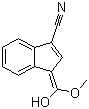 1-(羟基甲氧基亚甲基)-1H-茚-3-甲腈分子结构 (CAS 474024-40-3)