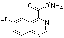结构式 CAS# 474710-80-0, 6-溴喹唑啉-4-甲酸铵盐
