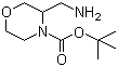 3-Aminomethylmorpholine-4-carboxylic acid tert-butyl ester molecular structure (CAS 475106-18-4)
