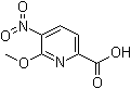 structure of CAS# 475272-62-9, 6-Methoxy-5-nitro-2-pyridinecarboxylic acid