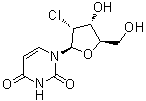 structure of CAS# 4753-04-2, 2'-Deoxy-2'-chlorouridine;2'-Chloro-2'-deoxyuridine; NSC 526746