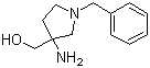 (3-Amino-1-benzylpyrrolidin-3-yl)methanol molecular structure (CAS 475469-13-7)