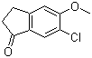 6-氯-2,3-二氢-5-甲氧基-1H-茚-1-酮分子结构 (CAS 475654-43-4)