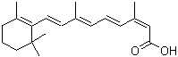结构式 CAS# 4759-48-2, 异维 A 酸; 3,7-二甲基-9-(2,6,6-三甲基环己烯)-2-顺,4-反,6-反,8-反式壬四烯酸