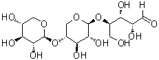 structure of CAS# 47592-59-6, Xylotriose;O-beta-D-Xylopyranosyl-(1→4)-O-beta-D-xylopyranosyl-(1→4)-D-xylose