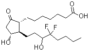 (11alpha)-16,16-二氟-11,15-二羟基-9-氧代-前列烷-1-酸分子结构 (CAS 475992-30-4)