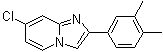 7-氯-2-(3,4-二甲基苯基)-咪唑并[1,2-a]吡啶分子结构 (CAS 475992-33-7)