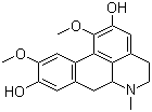 structure of CAS# 476-70-0, Boldine;2,9-Dihydroxy-1,10-dimethoxyaporphine