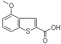 structure of CAS# 476199-14-1, 4-Methoxybenzothiophene-2-carboxylic acid;4-Methoxybenzo[b]thiophene-2-carboxylic acid
