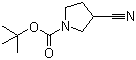 1-N-Boc-3-Cyanopyrrolidine molecular structure (CAS 476493-40-0)