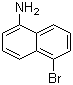 结构式 CAS# 4766-33-0, 1-氨基-5-溴萘