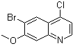 6-Bromo-4-chloro-7-methoxyquinoline molecular structure (CAS 476660-71-6)