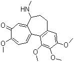 结构式 CAS# 477-30-5, 脱羰秋水仙碱; N-脱乙酰-N-甲基秋水仙碱