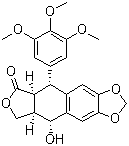 结构式 CAS# 477-47-4, 苦鬼臼毒素