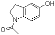 1-(5-羟基-1-吲哚啉)乙酮分子结构 (CAS 4770-32-5)