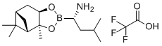 (S)-BoroLeu-(-)-Pinanediol-CF3COOH molecular structure (CAS 477254-69-6)