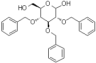 2,3,4-Tris-O-(phenylmethyl)-D-glucopyranose molecular structure (CAS 47727-93-5)