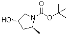 tert-Butyl (2S,4S)-4-Hydroxy-2-methylpyrrolidine-1-carboxylate molecular structure (CAS 477293-60-0)