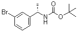 结构式 CAS# 477312-85-9, [(1S)-1-(3-溴苯基)乙基]氨基甲酸叔丁酯