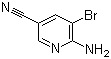 2-氨基-3-溴-5-氰基吡啶分子结构 (CAS 477871-32-2)
