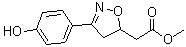 4,5-Dihydro-3-(4-hydroxyphenyl)-5-isoxazoleacetic acid methyl ester molecular structure (CAS 478336-92-4)