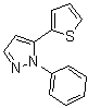 1-Phenyl-5-(2-thienyl)-1H-pyrazole molecular structure (CAS 478395-52-7)