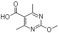 结构式 CAS# 4786-61-2, 2-甲氧基-4,6-二甲基嘧啶-5-甲酸