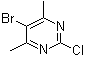 5-溴-2-氯-4,6-二甲基嘧啶分子结构 (CAS 4786-72-5)