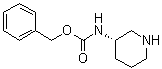 (S)-哌啶-3-氨基甲酸苄酯分子结构 (CAS 478646-33-2)