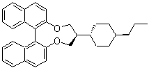 5,6-Dihydro-5-(trans-4-propylcyclohexyl)-4H-dinaphtho[2,1-f:1',2'-h][1,5]dioxonin molecular structure (CAS 478689-10-0)