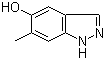 结构式 CAS# 478832-60-9, 6-甲基-5-羟基吲唑