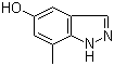 5-Hydroxy-7-methyl-1H-indazole molecular structure (CAS 478841-61-1)