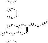 1-(1-甲基乙基)-4-[4-(1-甲基乙基)苯基]-6-(2-丙炔-1-基氧基)-2(1H)-喹唑啉酮分子结构 (CAS 478963-79-0)