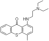 结构式 CAS# 479-50-5, 硫坎酮; 硫蒽酮; 1-((2-(二乙基氨基)乙基)氨基)-4-甲基硫杂蒽-9-酮