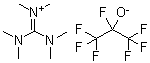 Hexamethylguanidinium heptafluoroisopropanolate molecular structure (CAS 479024-69-6)
