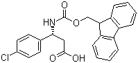 Fmoc-(R)-3-Amino-3-(4-chlorophenyl)propionic acid molecular structure (CAS 479064-92-1)