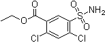 2,4-二氯-5-氨基磺酰基苯甲酸乙酯分子结构 (CAS 4793-25-3)