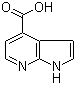 1H-Pyrrolo[2,3-b]pyridine-4-carboxylic acid molecular structure (CAS 479553-01-0)