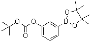 结构式 CAS# 480438-74-2, 3-(叔丁氧羰基氧基)苯硼酸频哪醇酯