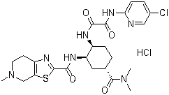 Edoxaban hydrochloride molecular structure (CAS 480448-29-1)