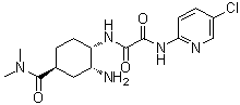 N1-[(1S,2R,4S)-2-Amino-4-[(dimethylamino)carbonyl]cyclohexyl]-N2-(5-chloro-2-pyridinyl)ethanediamide molecular structure (CAS 480452-37-7)