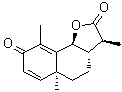 structure of CAS# 481-06-1, alpha-Santonin;(3S,3aS,5aS,9bS)-3a,5,5a,9b-Tetrahydro-3,5a,9-trimethylnaphtho[1,2-b]furan-2,8(3H,4H)-dione; (-)-Santonin; (-)-alpha-Santonin; 1,2,3,4,4a,7-Hexahydro-1-hydroxy-alpha,4a,8-trimethyl-7-oxo-2-naphthaleneacetic acid gamma-lactone; NSC 4900; Santonin; Semenen