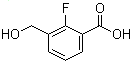 2-氟-3-(羟甲基)苯甲酸分子结构 (CAS 481075-37-0)