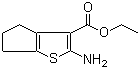 structure of CAS# 4815-29-6, Ethyl 2-aminocyclopenta[b]thiophene-3-carboxylate;2-Amino-5,6-dihydro-4H-cyclopenta[b]thiophene-3-carboxylic acid ethyl ester