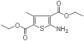5-氨基-3-甲基噻酚-2,4-二羧酸二乙酯分子结构 (CAS 4815-30-9)