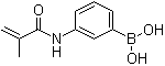 3-甲基丙烯酰胺基苯硼酸分子结构 (CAS 48150-45-4)