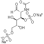 2-(Acetylamino)-2-deoxy-D-glucose 3,6-bis(hydrogen sulfate) disodium salt molecular structure (CAS 481649-96-1)