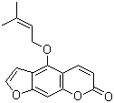 structure of CAS# 482-45-1, Isoimperatorin;4-(3-Methylbut-2-enoxy)furo[3,2-g]chromen-7-one