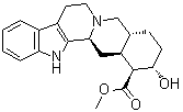 structure of CAS# 483-10-3, Corynanthin;NSC 407306; Rauhimbin; Rauhimbine; 17alpha-Hydroxy-yohimban-16beta-carboxylic acid methyl ester
